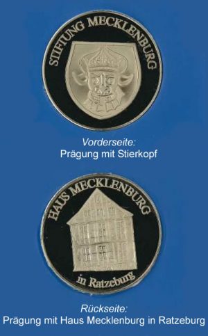 Münze der Stiftung Mecklenburg