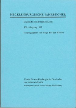 Mecklenburgische Jahrbücher 108 (1991)
