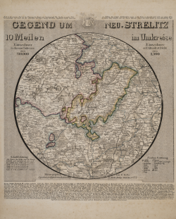 Rundkarte - Gegend um Neustrelitz nach 1835
